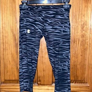 Under Armour Zebra Print Athletic Capri Leggings